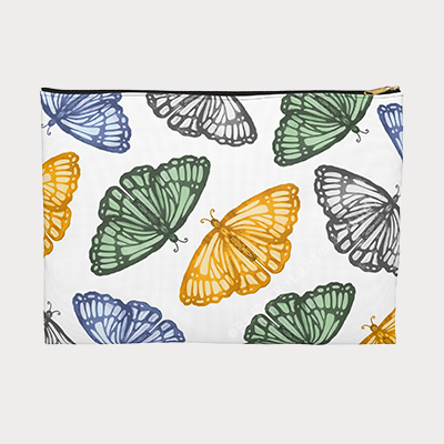 Butterfly Motif Accessory Pouch